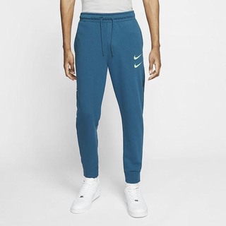 Pantaloni Nike Sportswear Swoosh French Terry Barbati Albastri | ORAD-85260